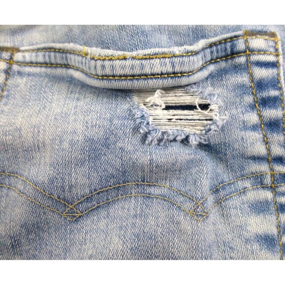 American Eagle x Young Money Mens Stacked Skinny Light Wash Distressed Jeans 36x - Picture 14 of 15